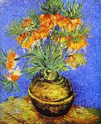Vincent Van Gogh Crown Imperial Fritillaries in Copper Vase Sweden oil painting reproduction
